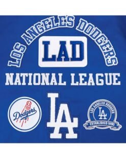 mlb Los Angeles Dodgers Area Code Full Zip Jacket