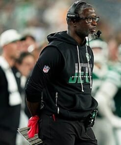 New York Jets Preseason 2026 Aaron Glenn Sleeveless Hoodie Black