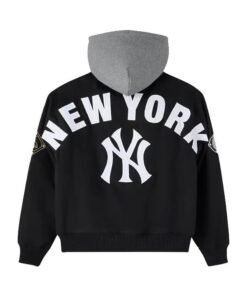 New York Yankees Insulated Twill Bomber Jacket New York Yankees Insulated Hooded Bomber Jacket