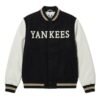 New York Yankees Wordmark Black Varsity Jacket