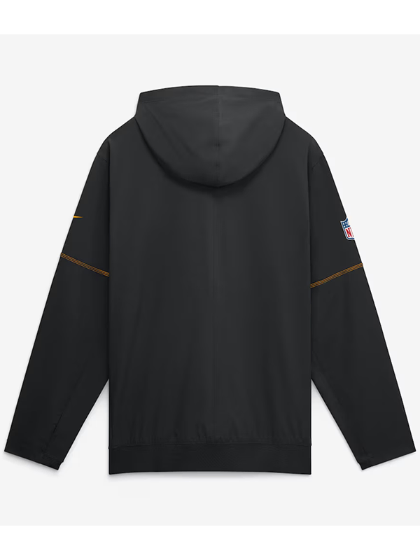Pittsburgh Steelers 2026 Sideline Anorak Half-Zip Jacket Nike Pittsburgh Steelers 2026 Black Sideline Anorak Jacket