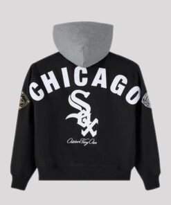 OVO x MLB 2026 Chicago White Sox Bomber Jacket OVO x MLB 2026 Chicago White Sox Bomber Jacket Black