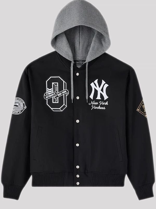 OVO x MLB 2026 New York Yankees Bomber Jacket OVO x MLB 2026 New York Yankees Bomber Jacket