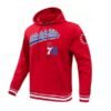 Philadelphia 76ers Red Classic Rib Hoodie