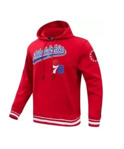 Philadelphia 76ers Red Classic Rib Hoodie