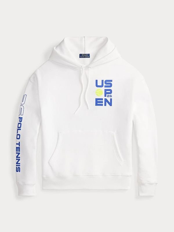 Polo Ralph Lauren 2026 US Open Big Fit Graphic Hoodie Polo Ralph Lauren 2026 US Open Big Fit Graphic Hoodie White