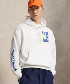 Polo Ralph Lauren 2026 US Open Big Fit Graphic Hoodie Polo Ralph Lauren 2026 US Open Graphic White Hoodie