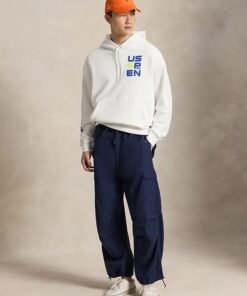 Polo Ralph Lauren 2026 US Open Big Fit Graphic Hoodie Polo Ralph Lauren 2026 US White Hoodie