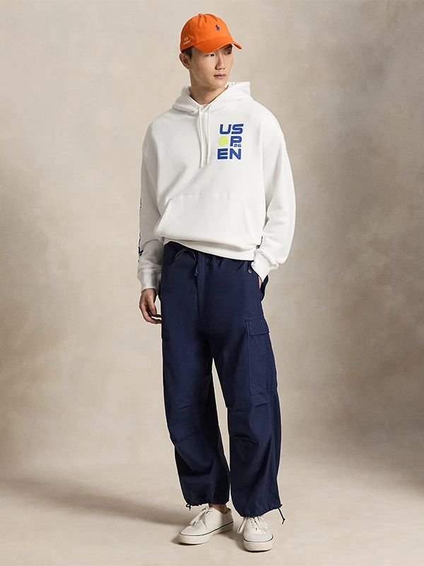 Polo Ralph Lauren 2026 US Open Big Fit Graphic Hoodie Polo Ralph Lauren 2026 US White Hoodie