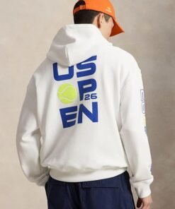 Polo Ralph Lauren 2026 US Open Big Fit Graphic Hoodie Polo Ralph Lauren 2026 US White Pullover Hoodie