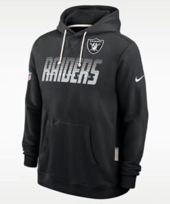 Preseason 2026 Las Vegas Raiders Sideline Hoodie Preseason 2026 Las Vegas Raiders Sideline Hoodie Black