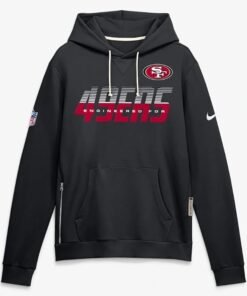 Preseason 2026 San Francisco 49ers Sideline Hoodie Preseason 2026 San Francisco 49ers Black Pullover Hoodie