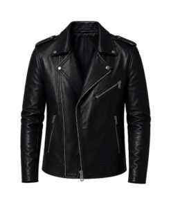 Ryan Gosling Ghost Rider Black Leather Jacket Ryan Gosling Ghost Rider Leather Biker Jacket