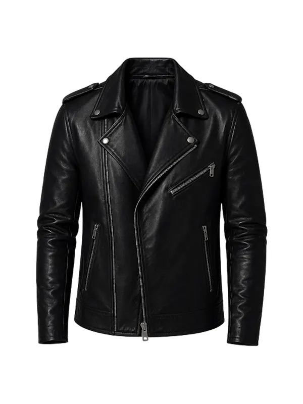 Ryan Gosling Ghost Rider Black Leather Jacket Ryan Gosling Ghost Rider Leather Biker Jacket
