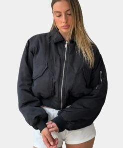 Scarlet and Sam Bomber Jacket Scarlet And Sam Black Bomber Jacket