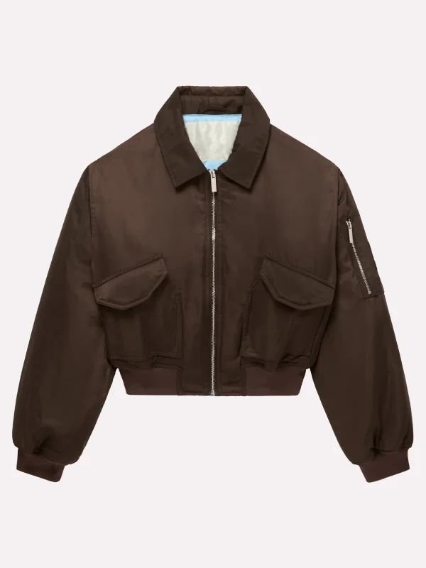 Scarlet and Sam Bomber Jacket Scarlet And Sam Bomber Jacket Brown