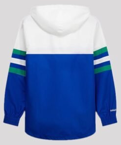 Seahawks Mitchell & Ness Head Coach Anorak Quarter Zip Jacket