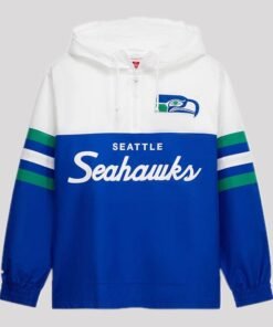 Seahawks Mitchell & Ness Head Coach Anorak Windbreaker Jacket
