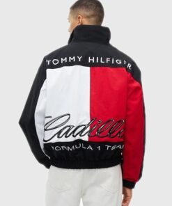 Tommy Hilfiger Cadillac F1 Team Graphic Flag Jacket Tommy Hilfiger Cadillac F1 Team Flag Black Jacket