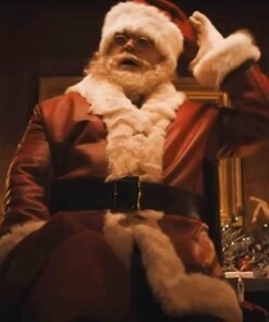 Violent Night 2 David Harbour Santa Red Leather Coat
