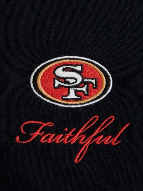 San Francisco 49ers Abercrombie & Fitch Full-Zip Hoodie Womens Abercrombie San Francisco 49ers Black Zip Up Hoodie