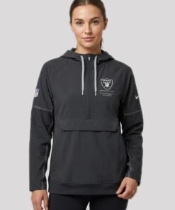 Womens Las Vegas Raiders 2026 Sideline Anorak Half-Zip Jacket