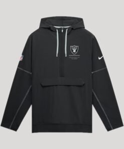 Womens Las Vegas Raiders 2026 Sideline Anorak Hooded Jacket