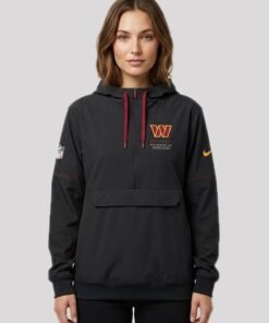 Womens Washington Commanders 2026 Sideline Anorak Half-Zip Jacket