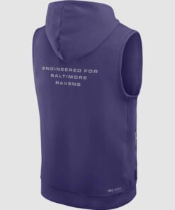 2026 Baltimore Ravens Nike Sideline Jesse Minter Purple Dri FIT Hoodie