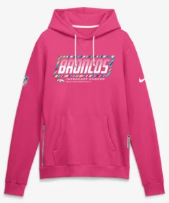 Denver Broncos Crucial Catch Hoodie 2026 2026 Broncos Crucial Catch Sideline Pullover Hoodie Pink