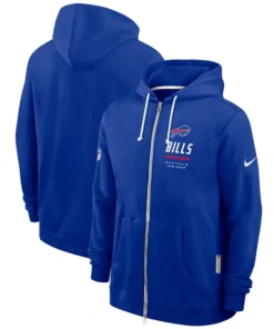 2026 Buffalo Bills Sideline Zip Up Hoodie Nike