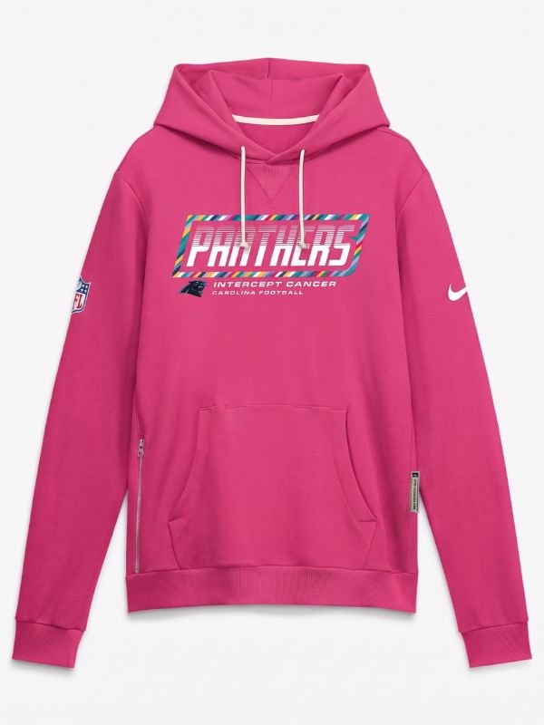 Carolina Panthers Crucial Catch Hoodie 2026 2026 Carolina Panthers Crucial Catch Sideline Pullover Hoodie Pink
