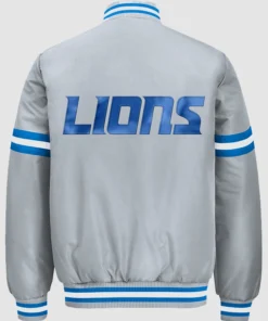 2026 Detroit Lions Starter Courtside Varsity Jacket 2026 Detroit Lions Starter Courtside Full Snap Jacket