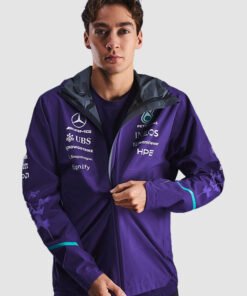 2026 Mercedes AMG F1 Vanda Bloom Purple Unisex Team Rain Jacket