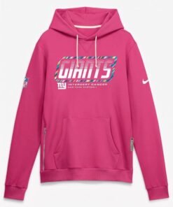 New York Giants Crucial Catch Hoodie 2026 2026 New York Giants Crucial Catch Sideline Pullover Hoodie Pink