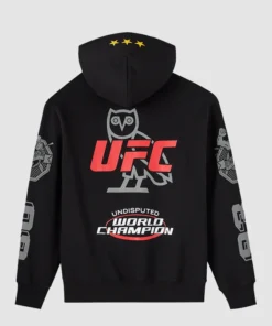 2026 Octobers Very Own x UFC Black Unisex Full Zip Hoodie
