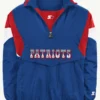 Coach Mike Vrabel 2026 Patriots Vest 2026 Patriots Starter Throwback Half-Zip Jacket