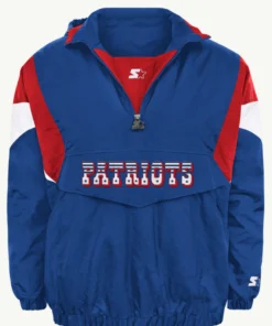 2026 Patriots Starter Throwback Half-Zip Jacket