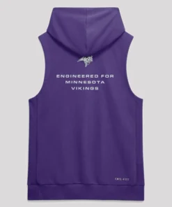 2026 Preseason Vikings Sleeveless Hoodie Purple