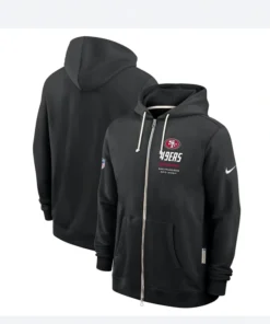 2026 San Francisco 49ers Sideline Zip Up Hoodie Nike