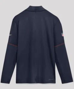 Sean Payton 2026 Denver Broncos Sideline Half-Zip Jacket 2026 Sean Payton Broncos Preseason Sideline Navy Blue Jacket