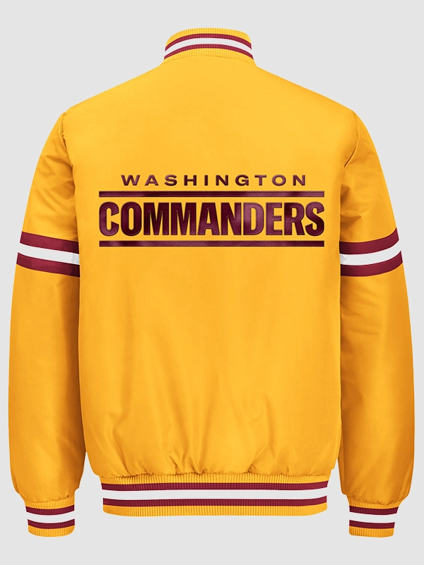 2026 Washington Commanders Starter Courtside Varsity Jacket 2026 Washington Commanders Starter Courtside Yellow Jacket