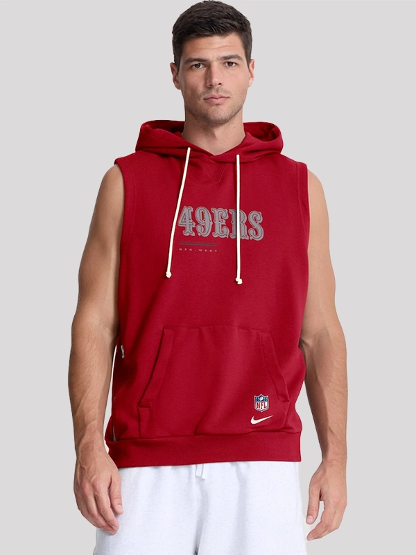 49ers 2026 Sideline Sleeveless Hoodie 49ers 2026 Sideline Sleeveless Hoodie