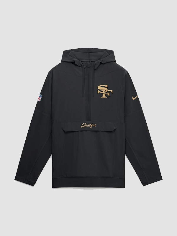49ers Nike Rivalries 2026 Sideline Anorak Half-Zip Jacket 49ers Nike Rivalries 2026 Sideline Anorak Half-Zip Jacket