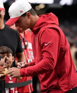 49ers Preseason 2026 Brock Purdy Anorak Half-Zip Jacket