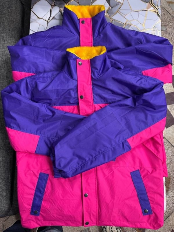 Womens Retro 90s Color Block Windbreaker Jacket 90s Streetwear Womens Medium Lined Color Block