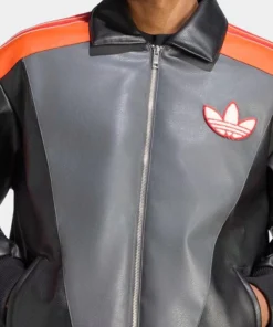 Adidas x Pokemon Charizard 8 Ball 30th Anniversary Leather Jacket
