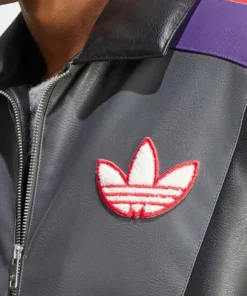 Adidas x Pokemon Gengar 8 Ball 30th Anniversary Leather Jacket