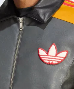 Adidas x Pokemon Pikachu 8 Ball 30th Anniversary Leather Jacket