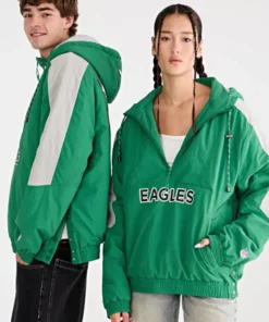 Aeropostale Philadelphia Eagles Hooded Sideline Jacket